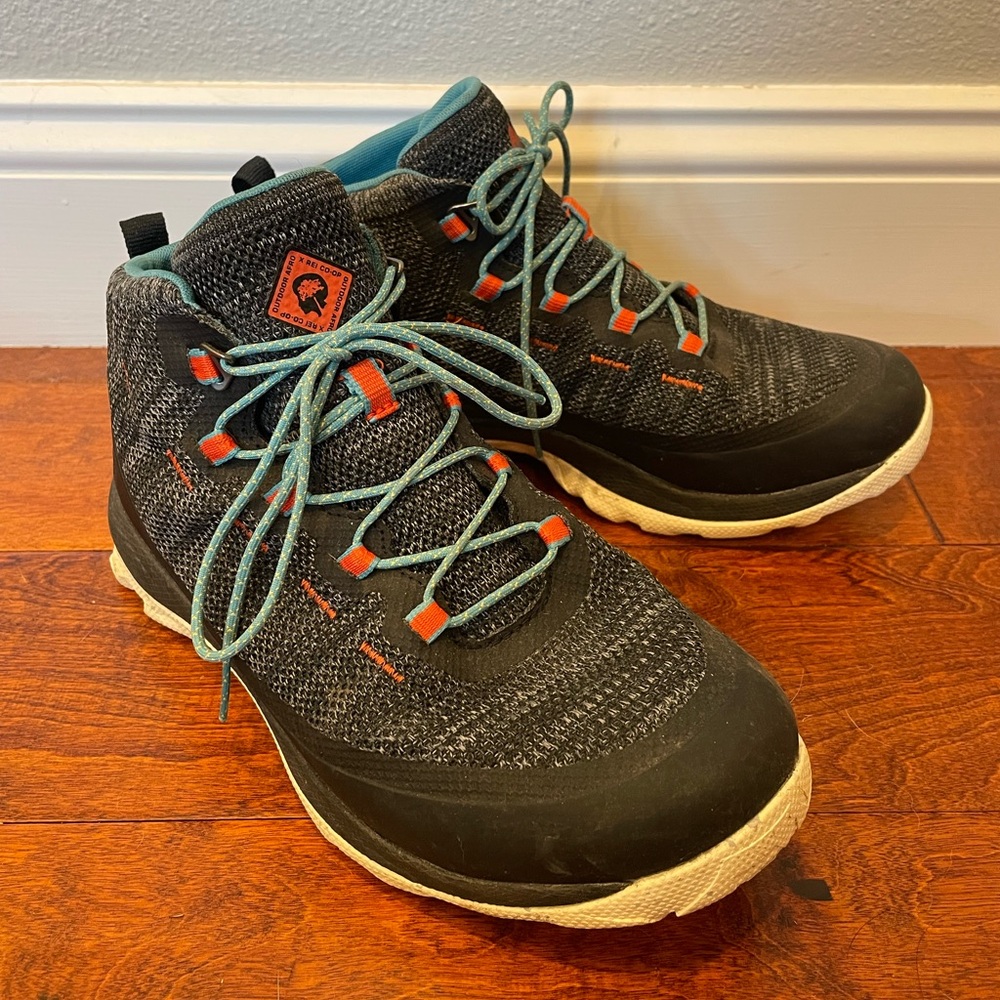 SOLD. REI grey and orange hiking boots. Never worn on trail.